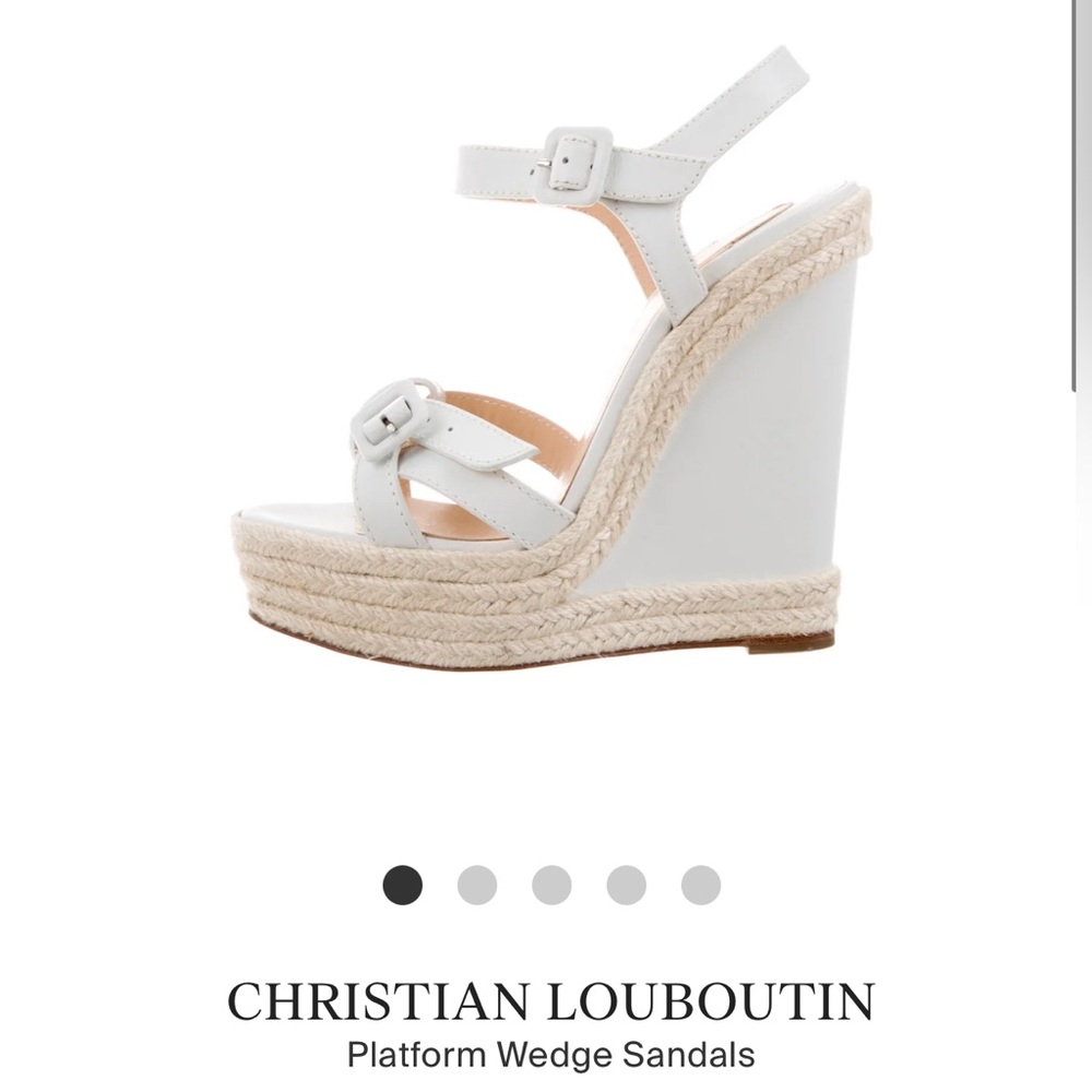 Christian Louboutin Espadrille Sandals 40. US 8.5 NWT NO ORIGINAL 📦 - Picture 6 of 11
